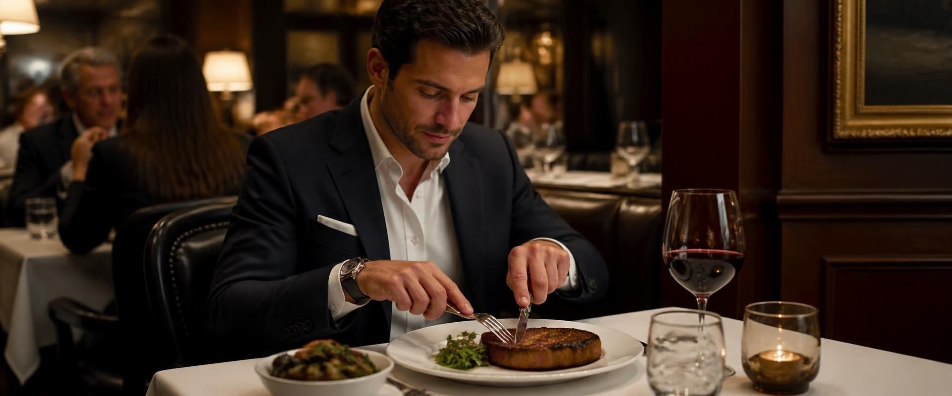 Navigating Proper Dining Behavior at a Steakhouse